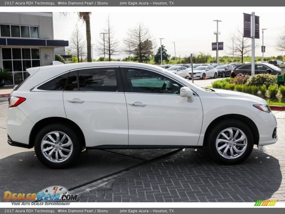 2017 Acura RDX Technology White Diamond Pearl / Ebony Photo #8