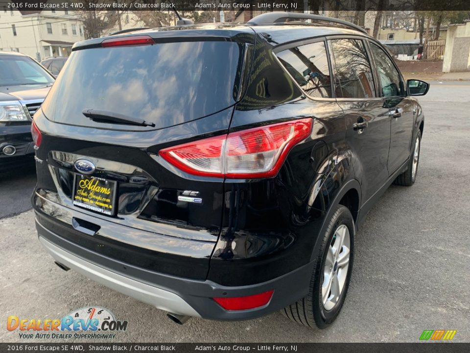 2016 Ford Escape SE 4WD Shadow Black / Charcoal Black Photo #5