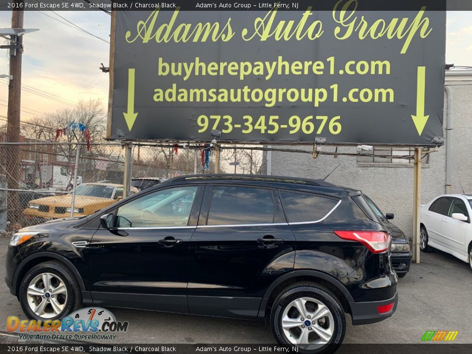 2016 Ford Escape SE 4WD Shadow Black / Charcoal Black Photo #8
