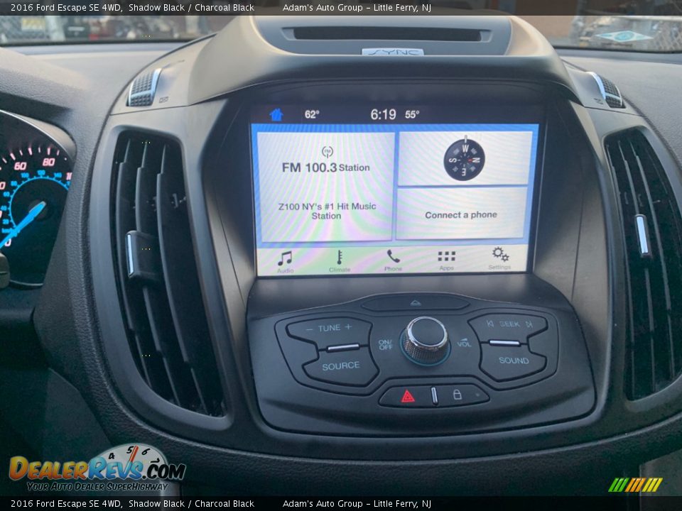 2016 Ford Escape SE 4WD Shadow Black / Charcoal Black Photo #15