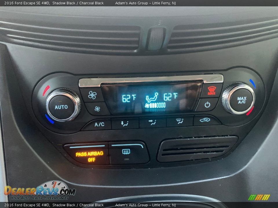 2016 Ford Escape SE 4WD Shadow Black / Charcoal Black Photo #17