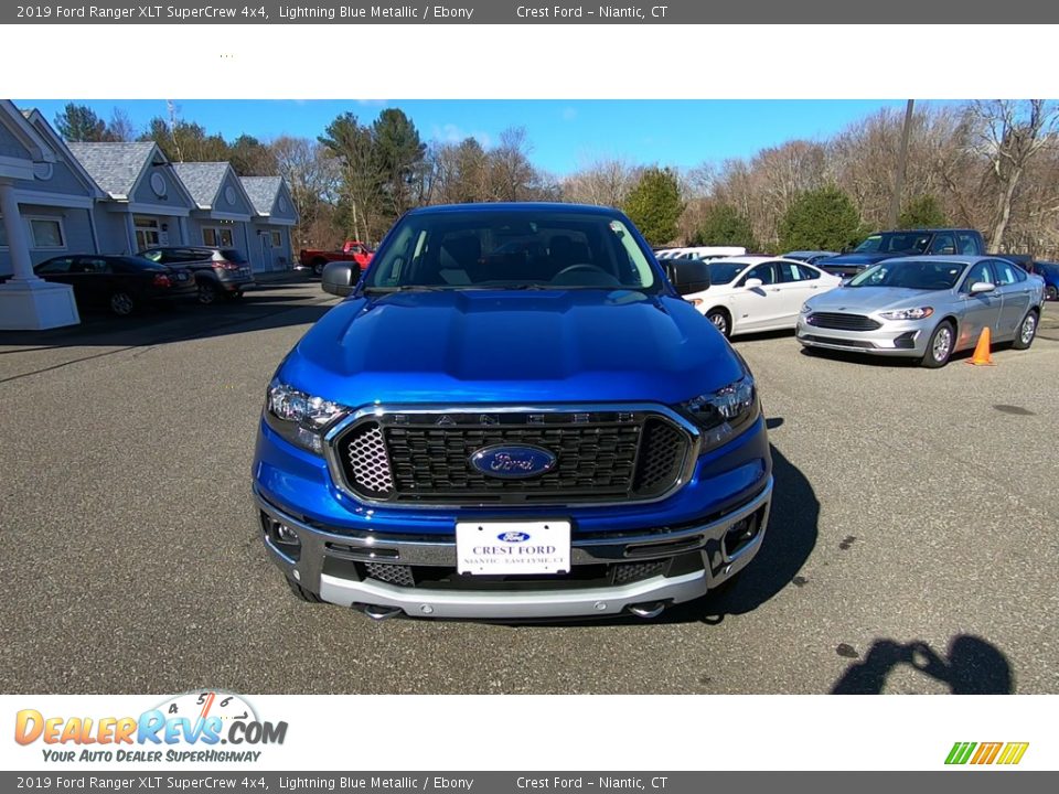 2019 Ford Ranger XLT SuperCrew 4x4 Lightning Blue Metallic / Ebony Photo #2