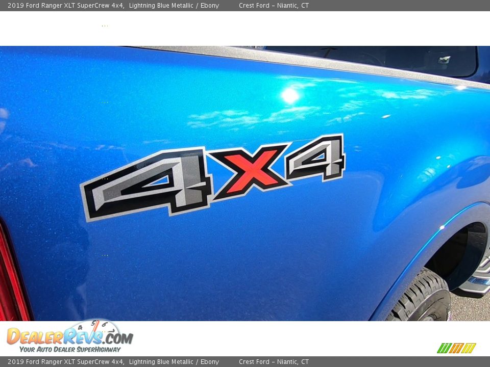 2019 Ford Ranger XLT SuperCrew 4x4 Lightning Blue Metallic / Ebony Photo #9