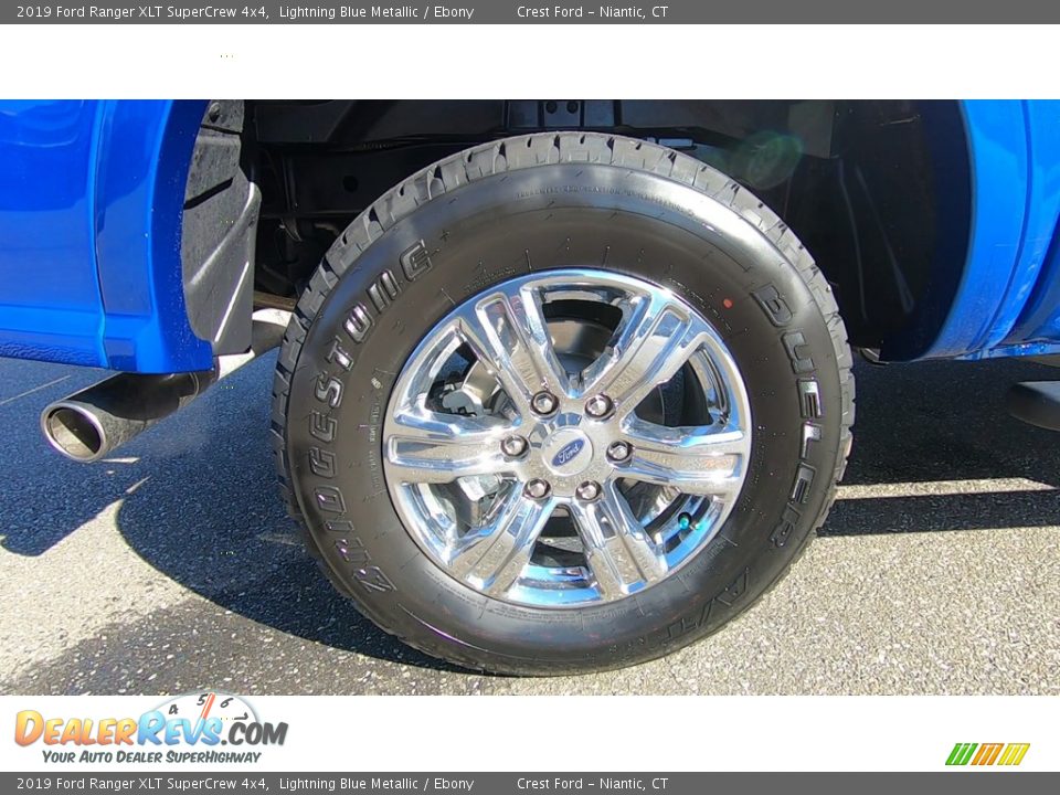 2019 Ford Ranger XLT SuperCrew 4x4 Lightning Blue Metallic / Ebony Photo #21