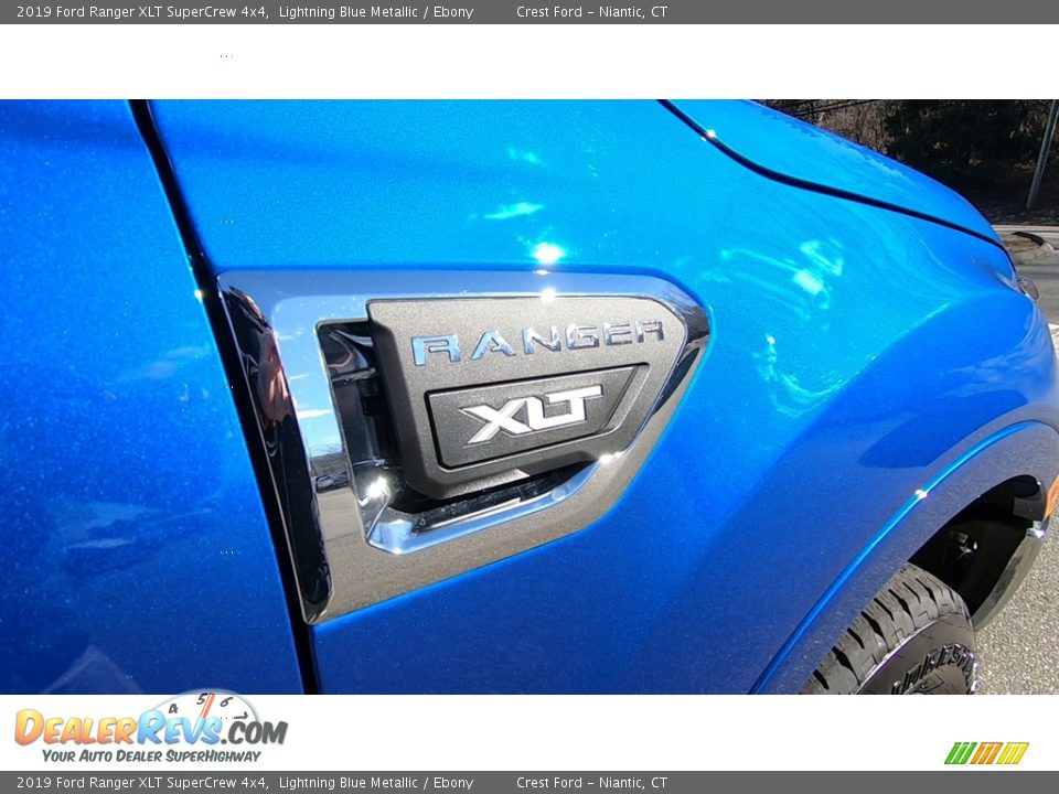 2019 Ford Ranger XLT SuperCrew 4x4 Lightning Blue Metallic / Ebony Photo #25