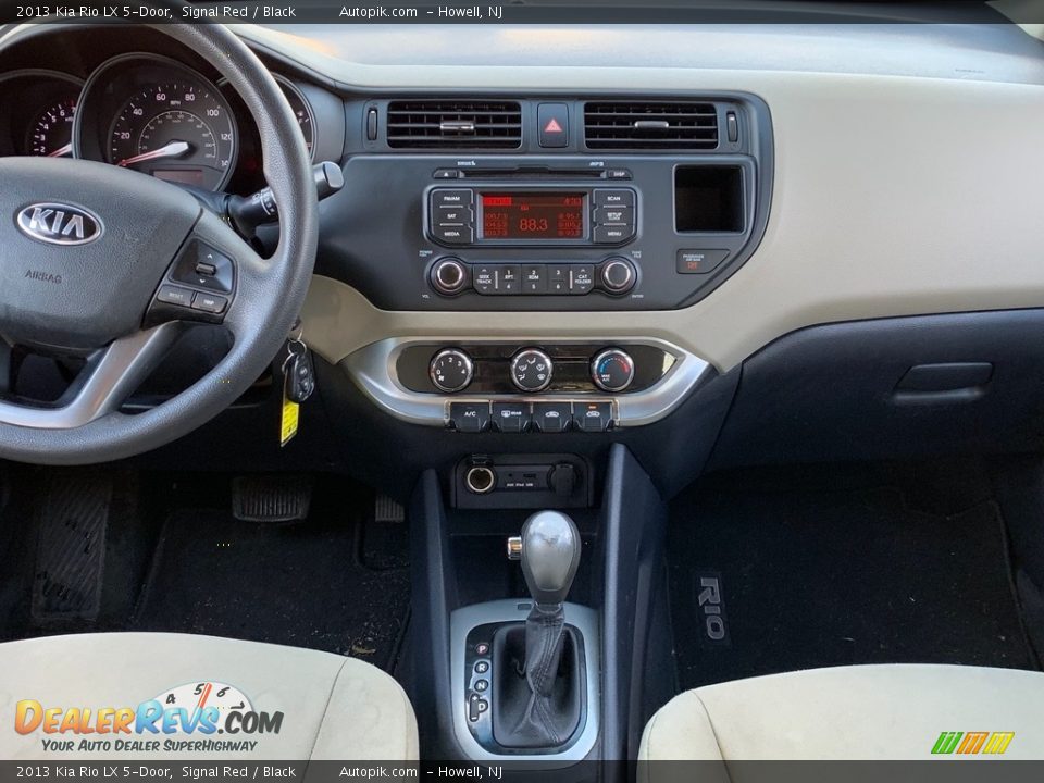 2013 Kia Rio LX 5-Door Signal Red / Black Photo #13