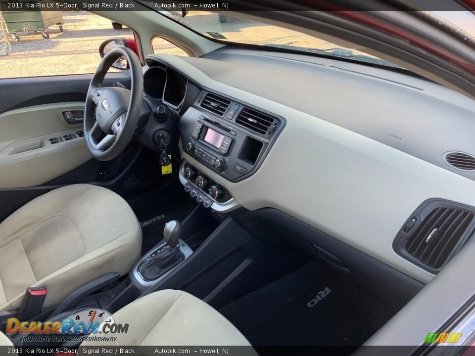 2013 Kia Rio LX 5-Door Signal Red / Black Photo #14