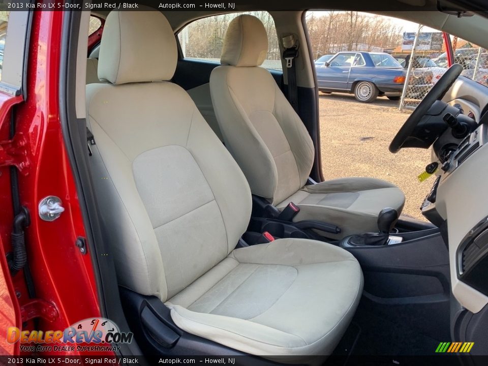 2013 Kia Rio LX 5-Door Signal Red / Black Photo #16