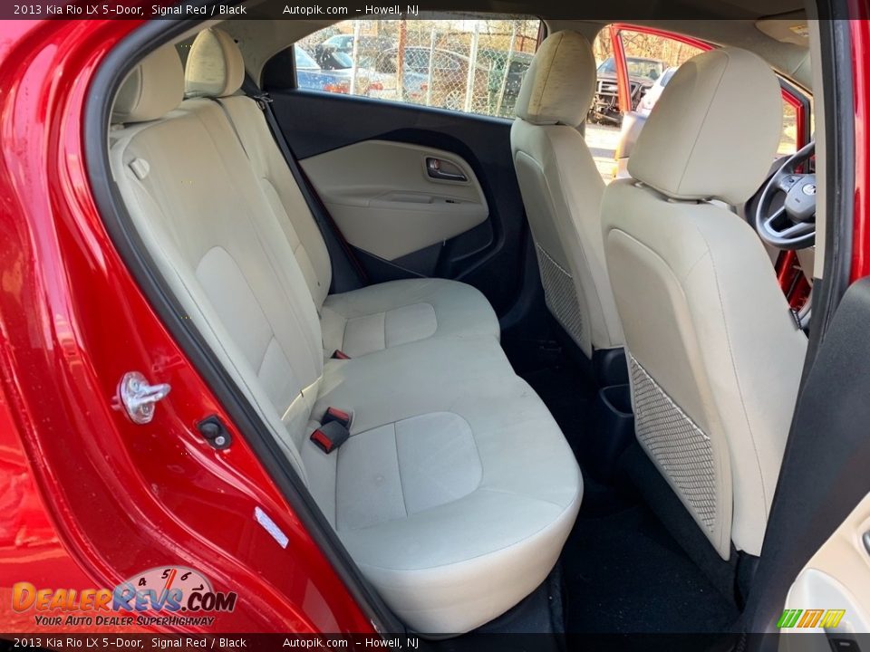 2013 Kia Rio LX 5-Door Signal Red / Black Photo #17