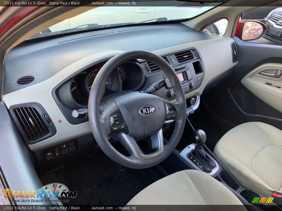 2013 Kia Rio LX 5-Door Signal Red / Black Photo #20