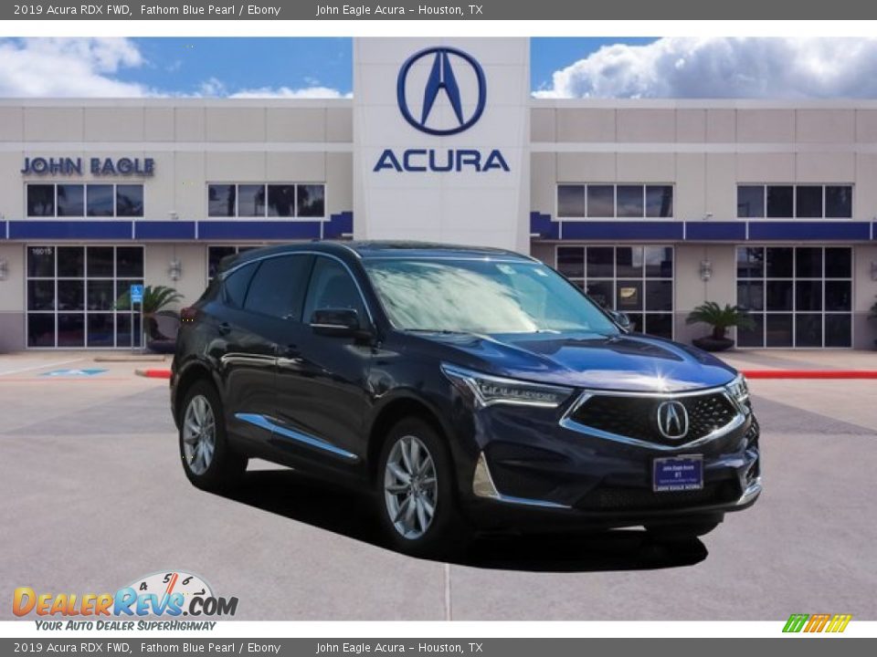 2019 Acura RDX FWD Fathom Blue Pearl / Ebony Photo #1
