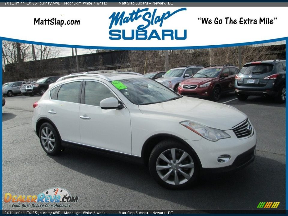 2011 Infiniti EX 35 Journey AWD MoonLight White / Wheat Photo #1