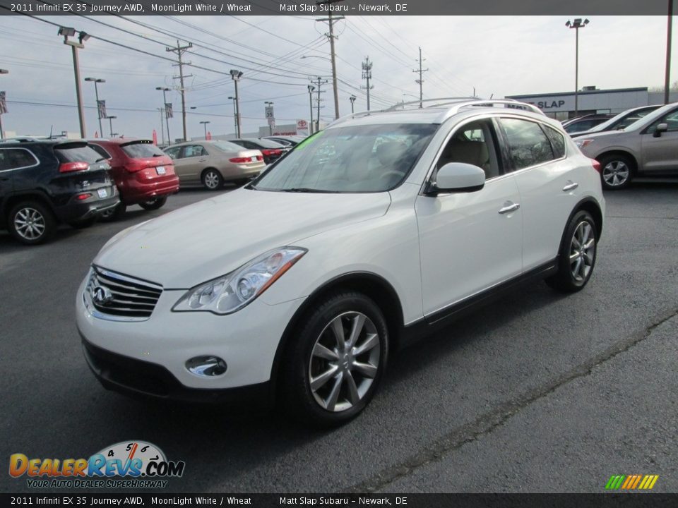 2011 Infiniti EX 35 Journey AWD MoonLight White / Wheat Photo #2