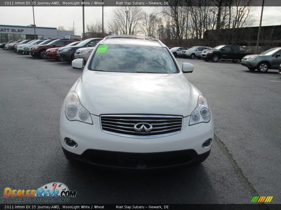 2011 Infiniti EX 35 Journey AWD MoonLight White / Wheat Photo #3