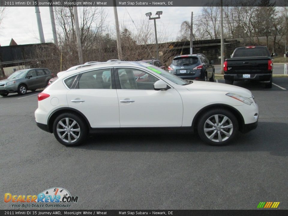 2011 Infiniti EX 35 Journey AWD MoonLight White / Wheat Photo #5