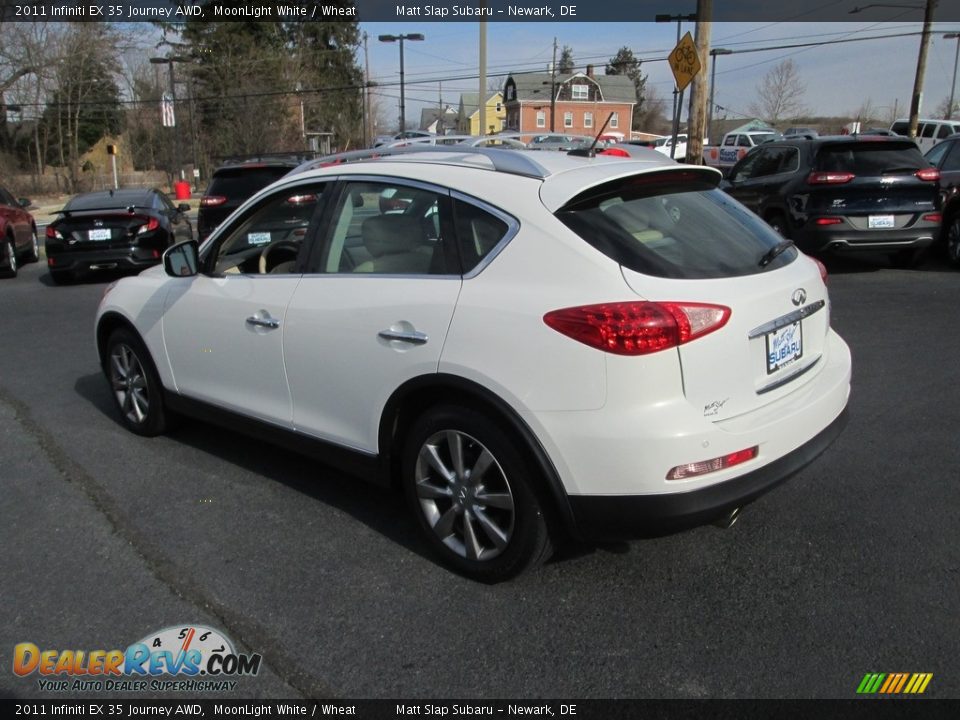 2011 Infiniti EX 35 Journey AWD MoonLight White / Wheat Photo #8