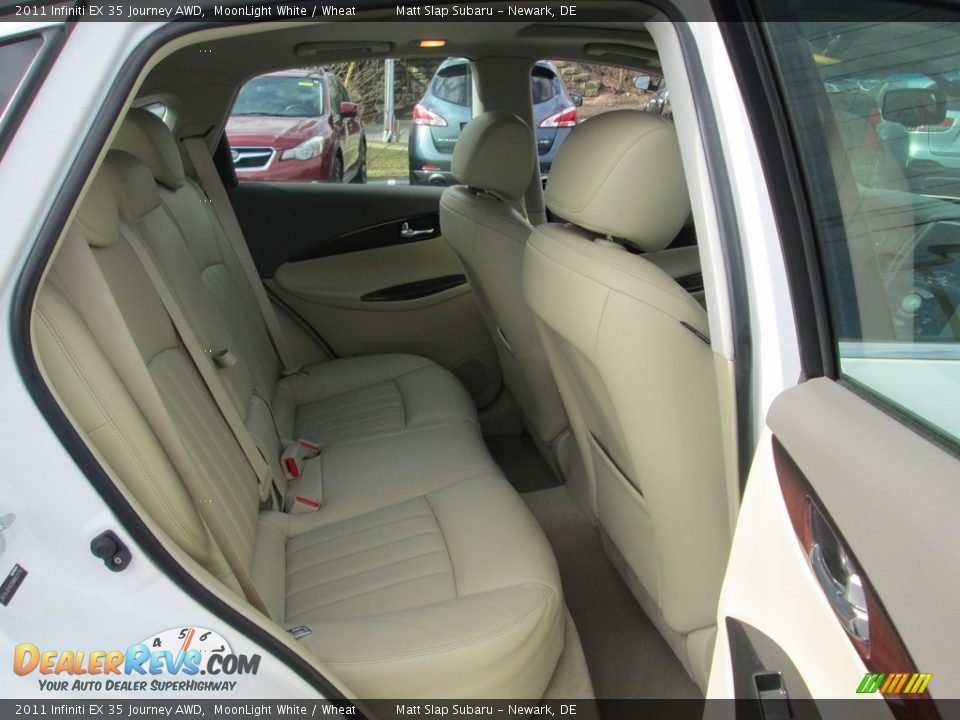 2011 Infiniti EX 35 Journey AWD MoonLight White / Wheat Photo #18