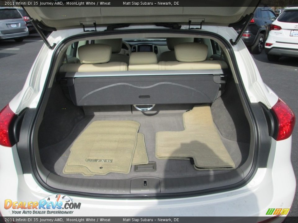 2011 Infiniti EX 35 Journey AWD MoonLight White / Wheat Photo #19