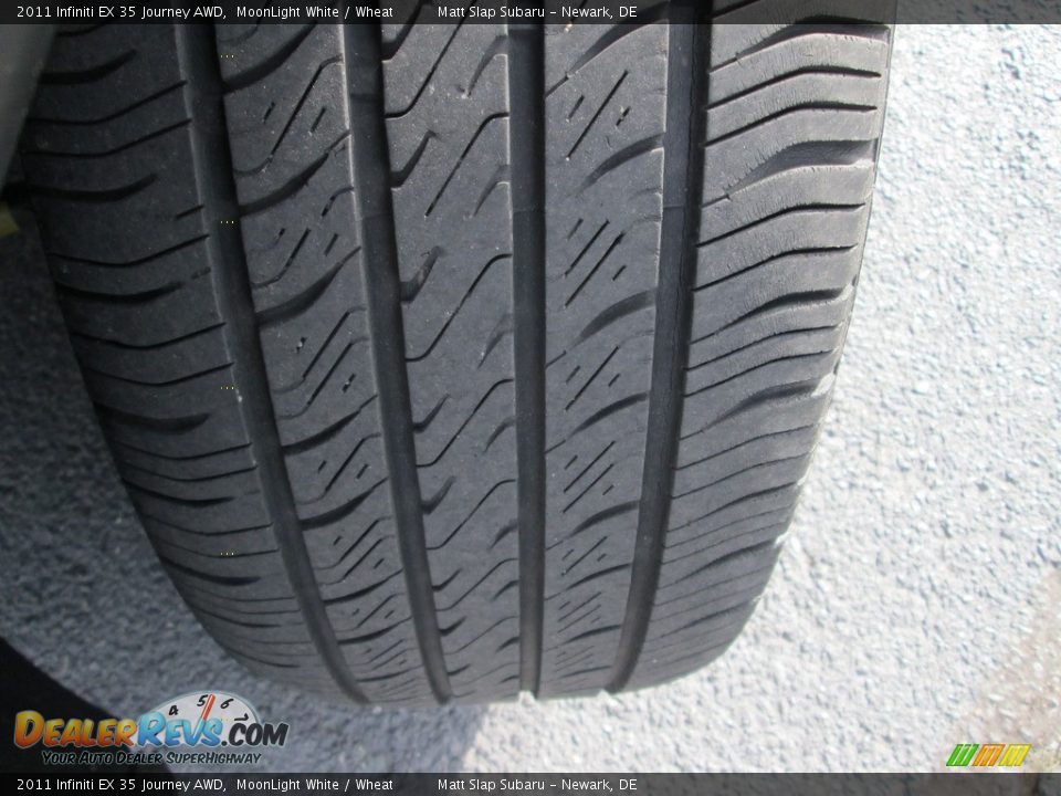 2011 Infiniti EX 35 Journey AWD MoonLight White / Wheat Photo #23