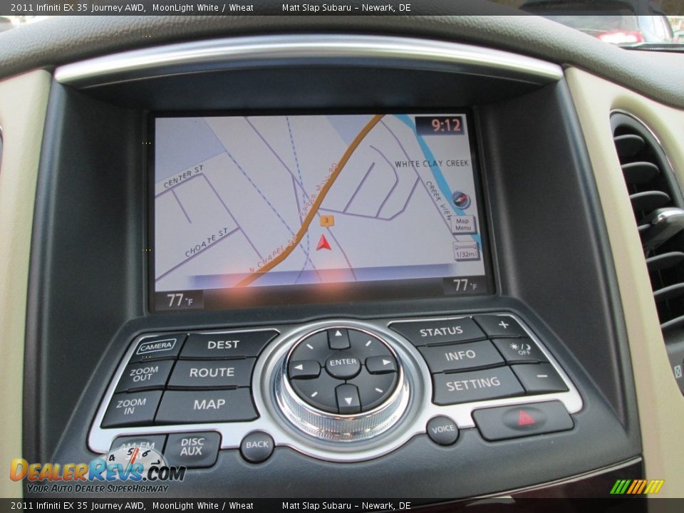 2011 Infiniti EX 35 Journey AWD MoonLight White / Wheat Photo #25