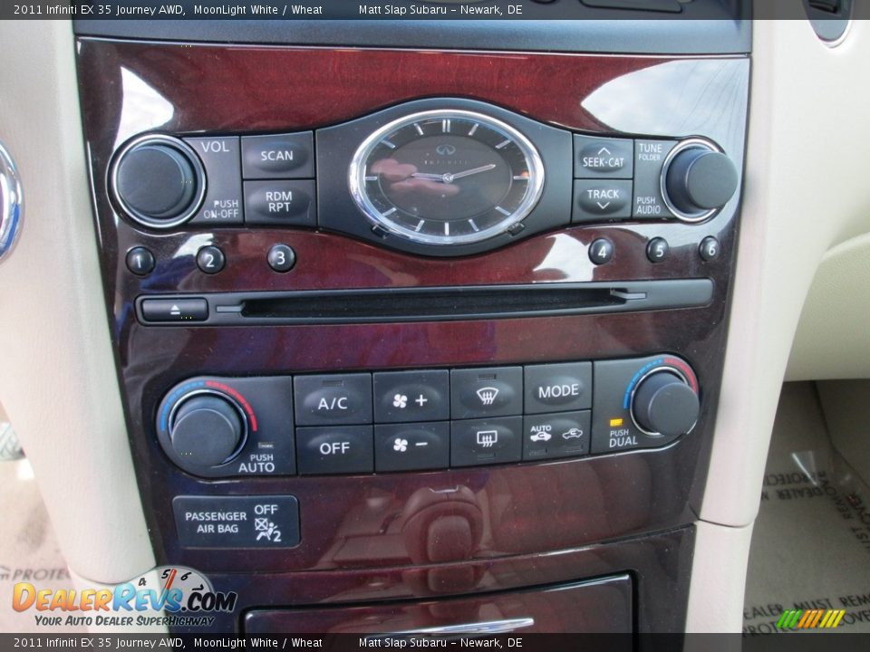2011 Infiniti EX 35 Journey AWD MoonLight White / Wheat Photo #26