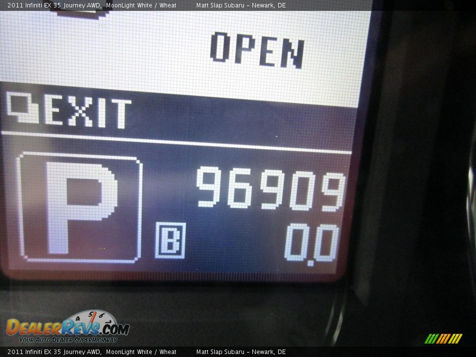 2011 Infiniti EX 35 Journey AWD MoonLight White / Wheat Photo #29