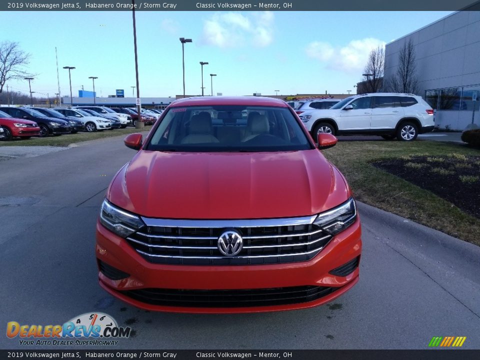 2019 Volkswagen Jetta S Habanero Orange / Storm Gray Photo #2