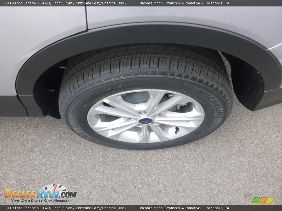 2019 Ford Escape SE 4WD Ingot Silver / Chromite Gray/Charcoal Black Photo #7