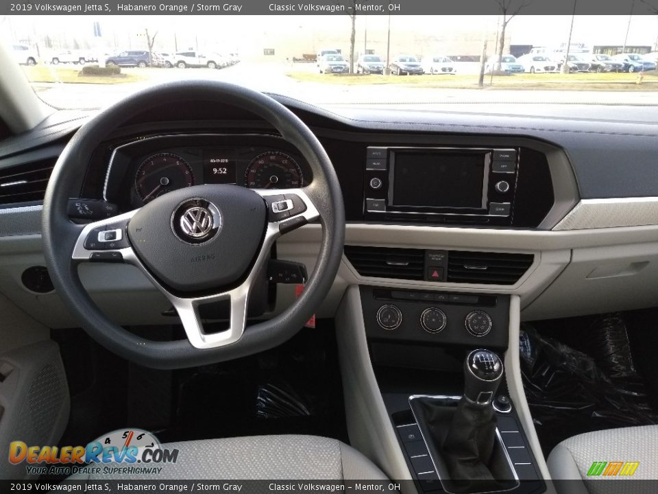 2019 Volkswagen Jetta S Habanero Orange / Storm Gray Photo #4