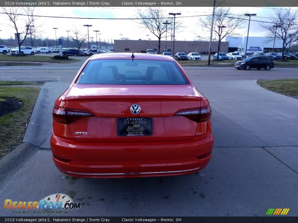 2019 Volkswagen Jetta S Habanero Orange / Storm Gray Photo #5