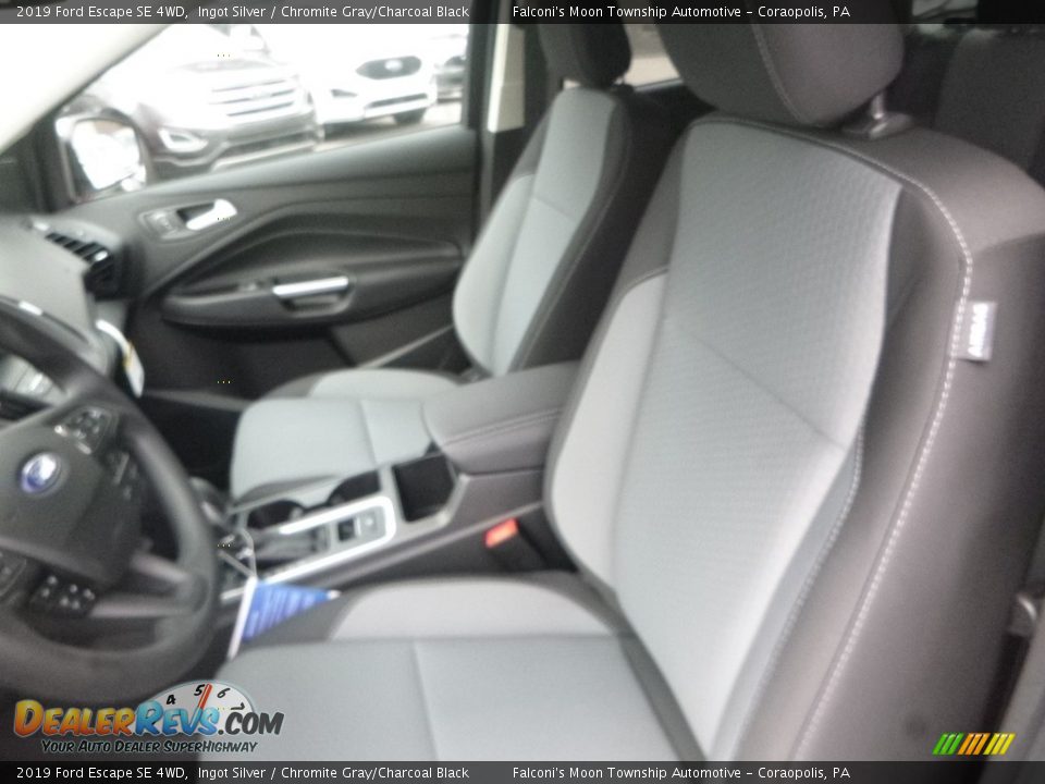 2019 Ford Escape SE 4WD Ingot Silver / Chromite Gray/Charcoal Black Photo #11