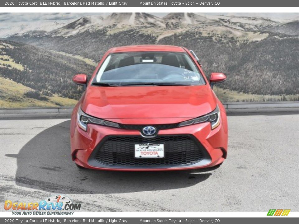 2020 Toyota Corolla LE Hybrid Barcelona Red Metallic / Light Gray Photo #2