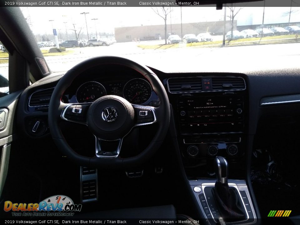 2019 Volkswagen Golf GTI SE Dark Iron Blue Metallic / Titan Black Photo #4
