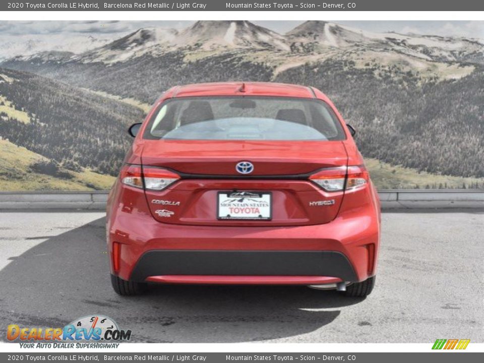 2020 Toyota Corolla LE Hybrid Barcelona Red Metallic / Light Gray Photo #4