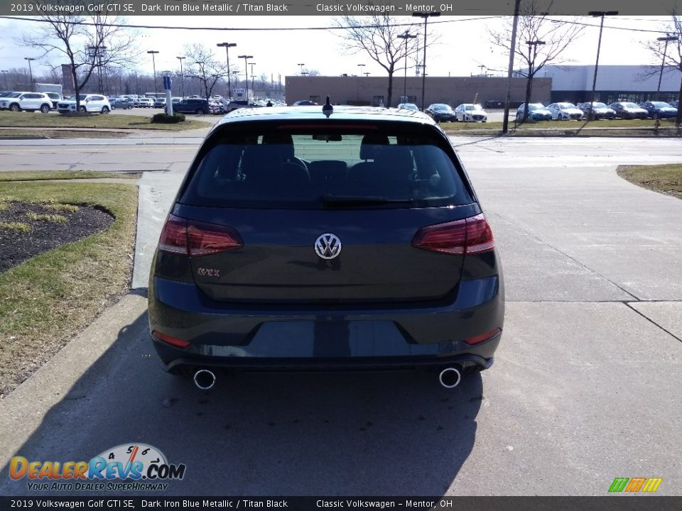 2019 Volkswagen Golf GTI SE Dark Iron Blue Metallic / Titan Black Photo #5