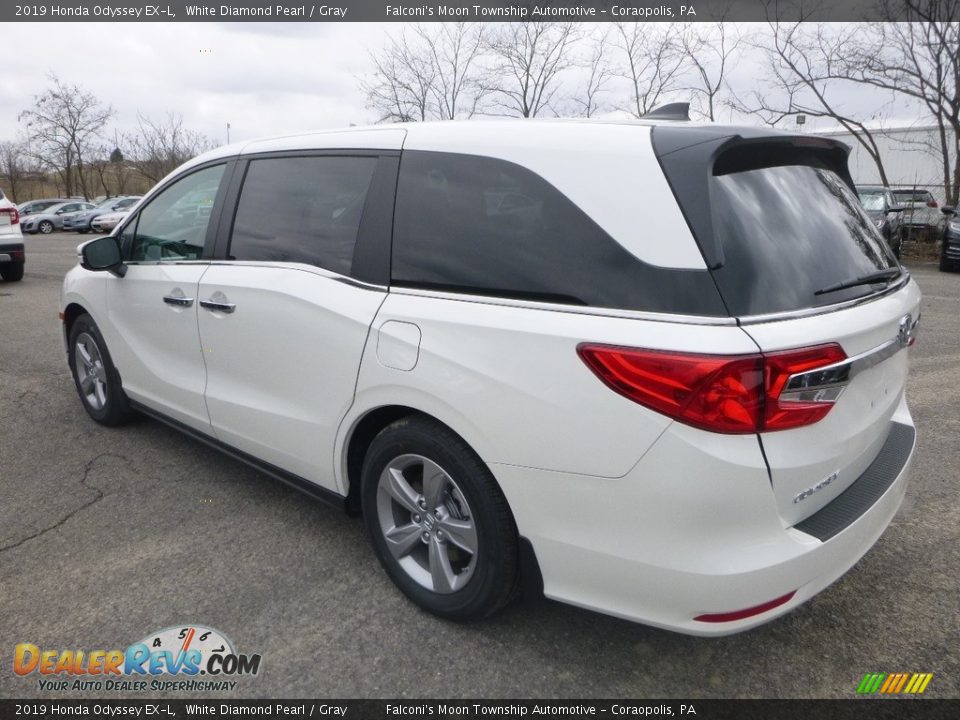2019 Honda Odyssey EX-L White Diamond Pearl / Gray Photo #2