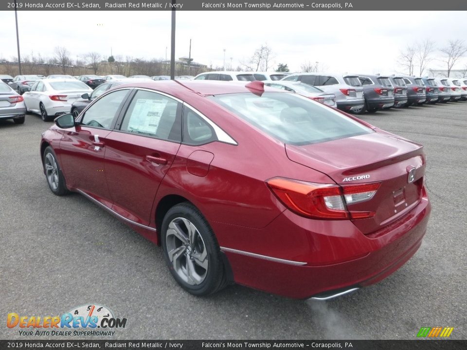 2019 Honda Accord EX-L Sedan Radiant Red Metallic / Ivory Photo #2