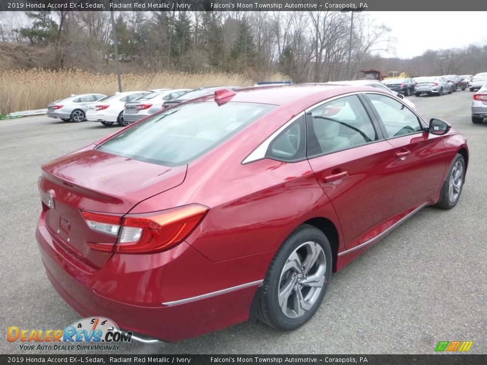 2019 Honda Accord EX-L Sedan Radiant Red Metallic / Ivory Photo #4