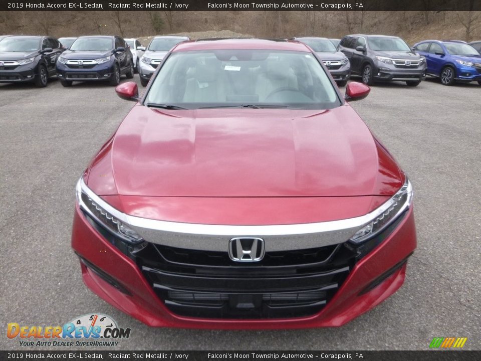 2019 Honda Accord EX-L Sedan Radiant Red Metallic / Ivory Photo #6