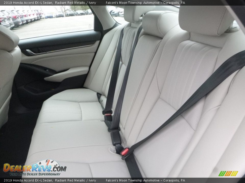 Rear Seat of 2019 Honda Accord EX-L Sedan Photo #9