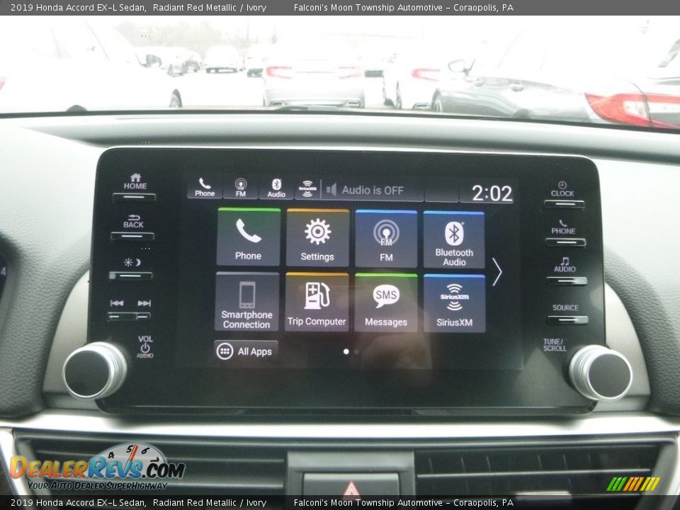 2019 Honda Accord EX-L Sedan Radiant Red Metallic / Ivory Photo #14