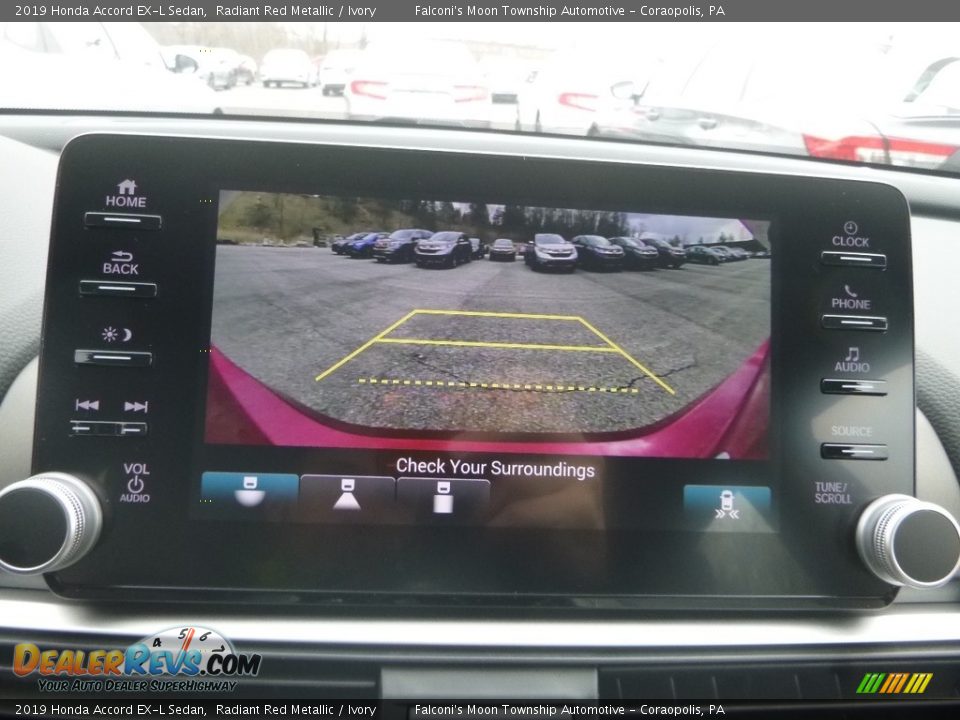 2019 Honda Accord EX-L Sedan Radiant Red Metallic / Ivory Photo #15