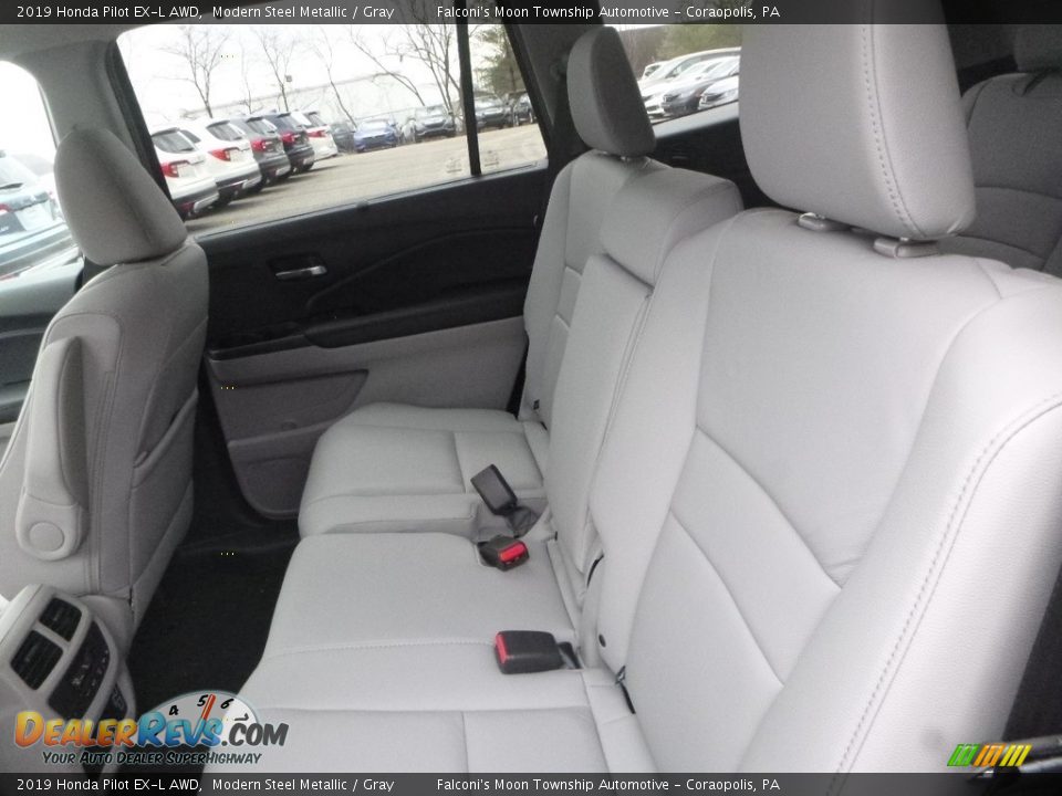 2019 Honda Pilot EX-L AWD Modern Steel Metallic / Gray Photo #9