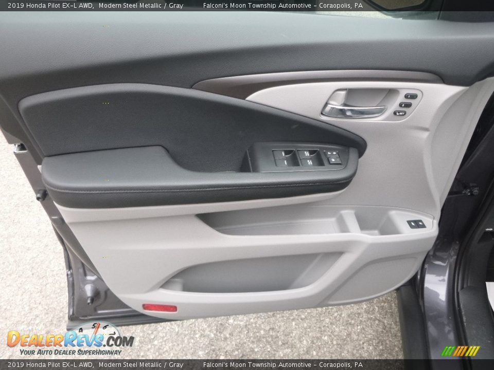 2019 Honda Pilot EX-L AWD Modern Steel Metallic / Gray Photo #11