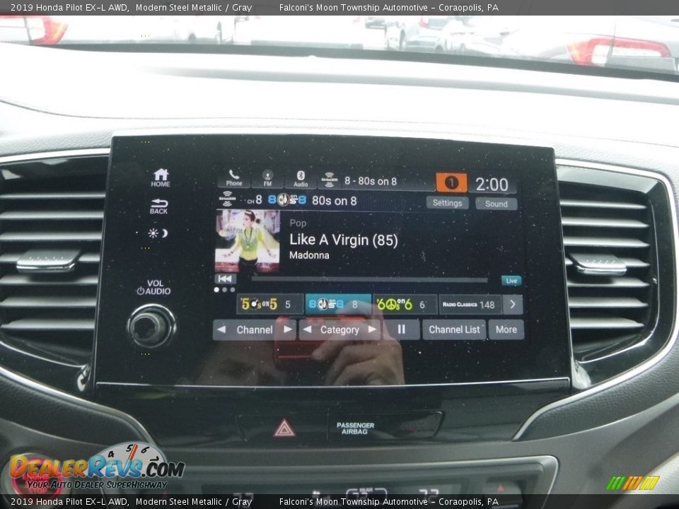 2019 Honda Pilot EX-L AWD Modern Steel Metallic / Gray Photo #14