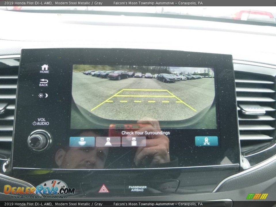 2019 Honda Pilot EX-L AWD Modern Steel Metallic / Gray Photo #15