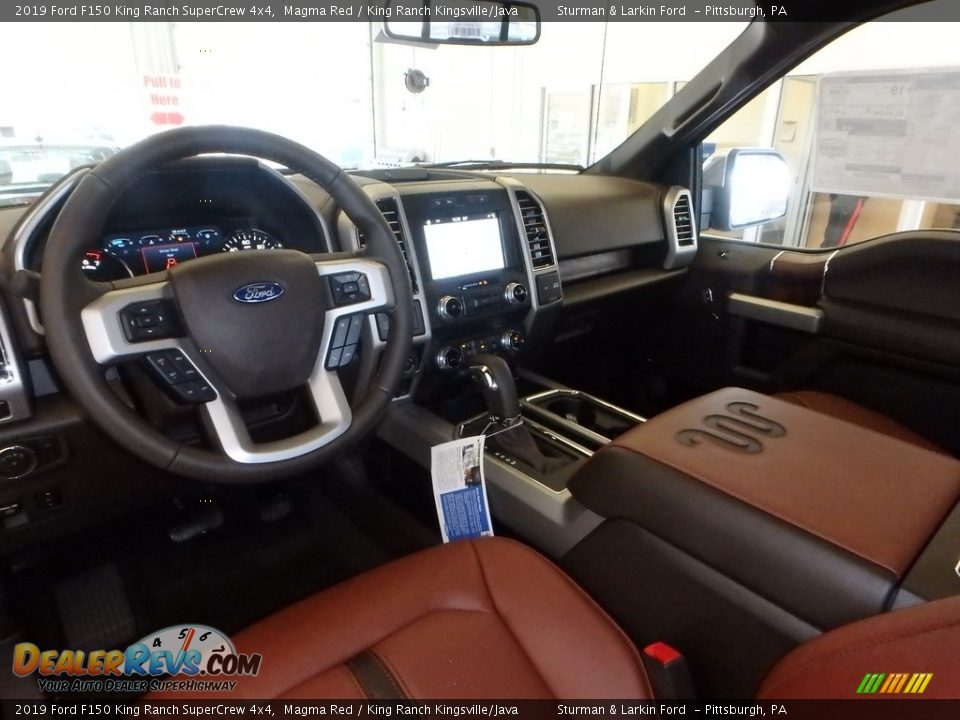 2019 Ford F150 King Ranch SuperCrew 4x4 Magma Red / King Ranch Kingsville/Java Photo #8