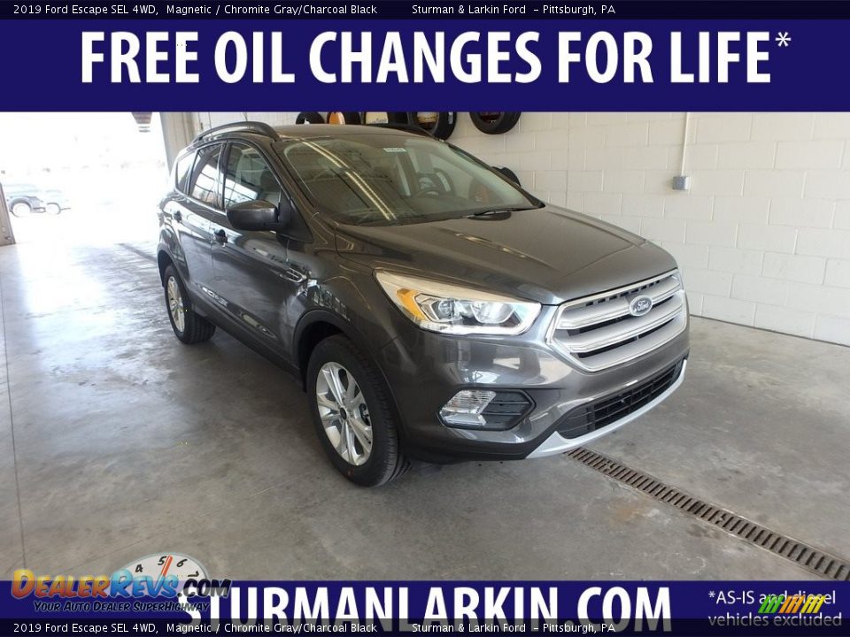 2019 Ford Escape SEL 4WD Magnetic / Chromite Gray/Charcoal Black Photo #1