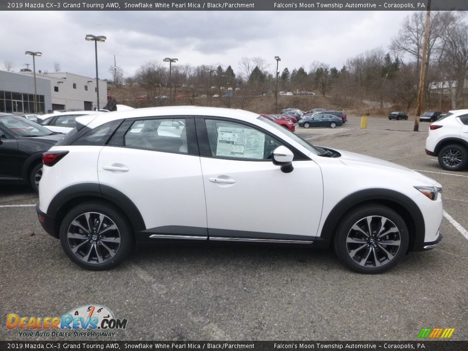 2019 Mazda CX-3 Grand Touring AWD Snowflake White Pearl Mica / Black/Parchment Photo #1