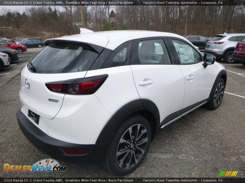 2019 Mazda CX-3 Grand Touring AWD Snowflake White Pearl Mica / Black/Parchment Photo #2